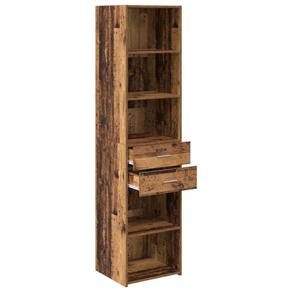 vidaXL Highboard en bois de récupération 45 x 42,5 x 185 cm, bois d'ingénierie