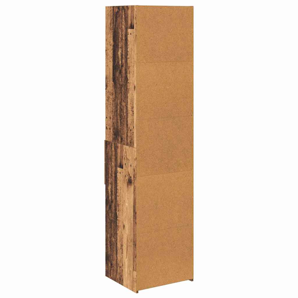vidaXL Highboard en bois de récupération 45 x 42,5 x 185 cm, bois d'ingénierie