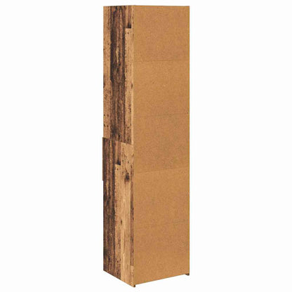 vidaXL Highboard en bois de récupération 45 x 42,5 x 185 cm, bois d'ingénierie