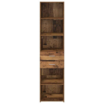 vidaXL Highboard en bois de récupération 45 x 42,5 x 185 cm, bois d'ingénierie