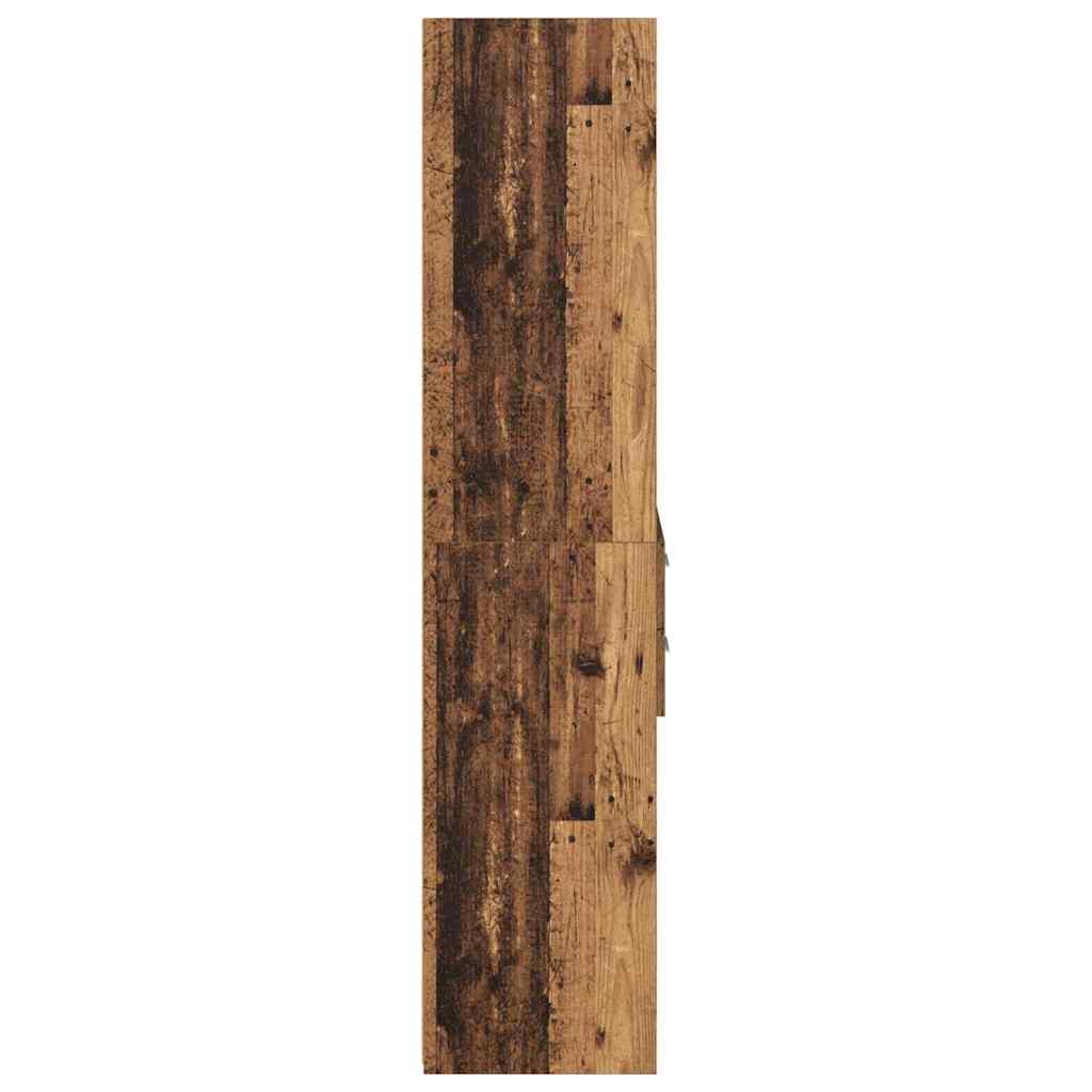 vidaXL Highboard en bois de récupération 45 x 42,5 x 185 cm, bois d'ingénierie