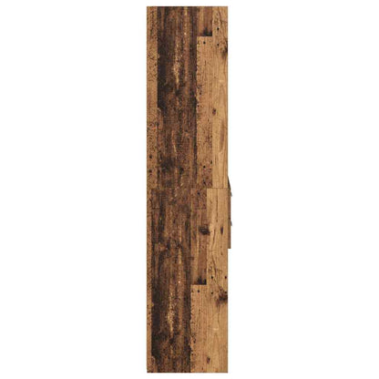 vidaXL Highboard en bois de récupération 45 x 42,5 x 185 cm, bois d'ingénierie