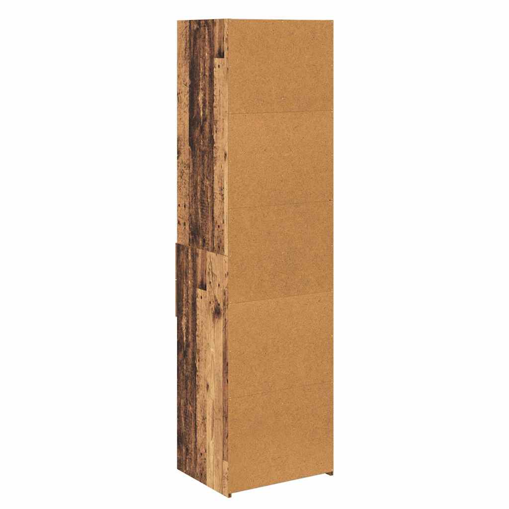 vidaXL Highboard Altholz 50 x 42,5 x 185 cm Holzwerkstoff