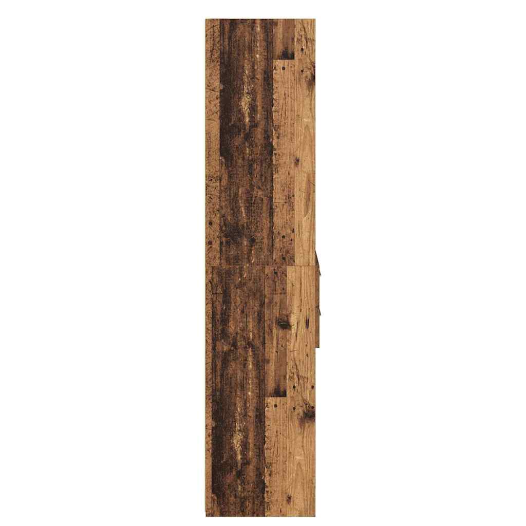 vidaXL Highboard Altholz 50 x 42,5 x 185 cm Holzwerkstoff