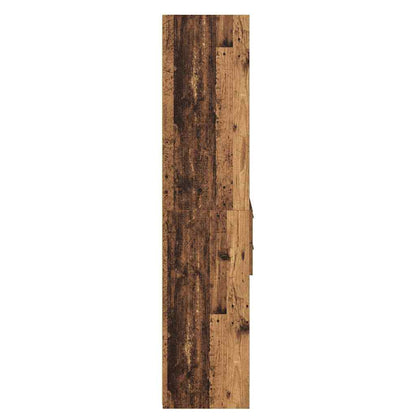 vidaXL Highboard Altholz 50 x 42,5 x 185 cm Holzwerkstoff