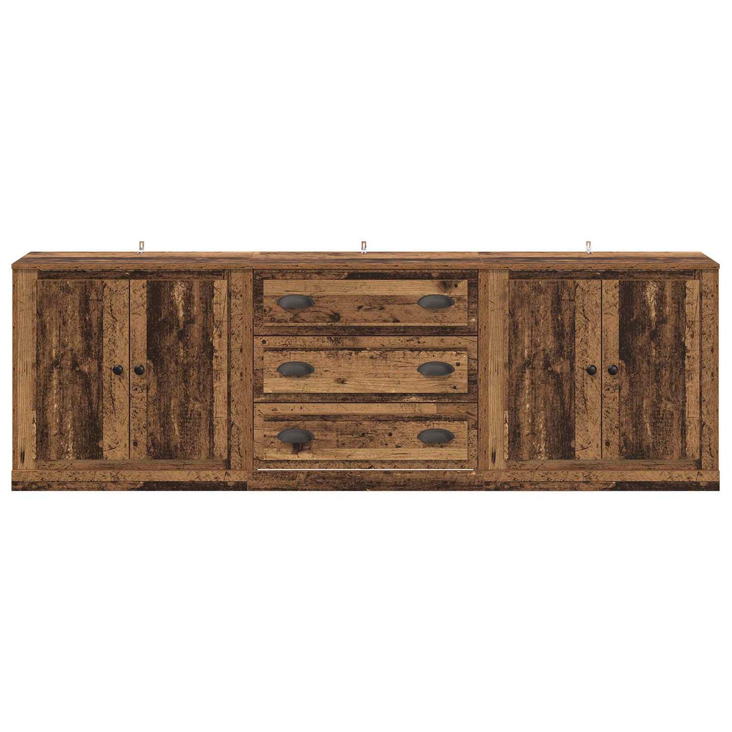 vidaXL Sideboards 3 pcs Altholz 70 x 35,5 x 67,5 cm Holzwerkstoff