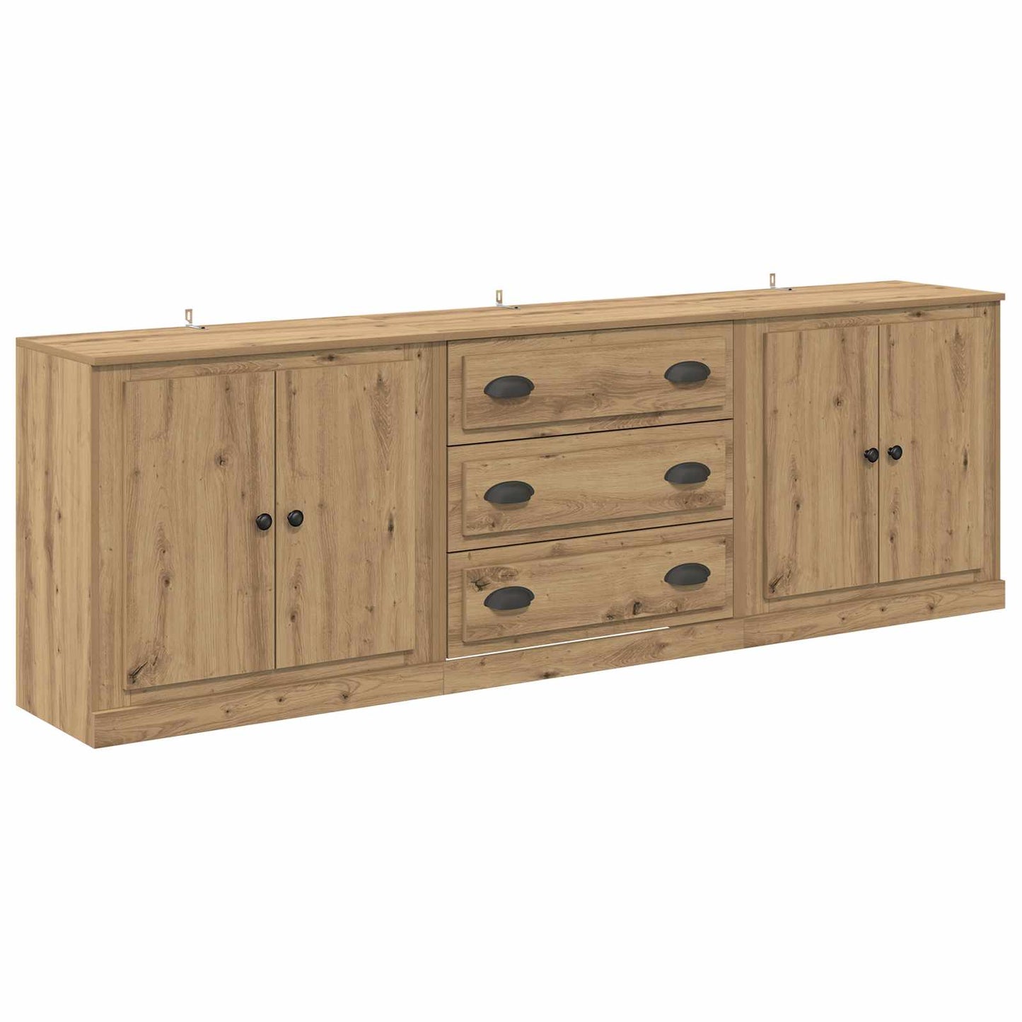 Sideboards 3 pcs Artisan-Eiche 70 x 35,5 x 67,5 cm