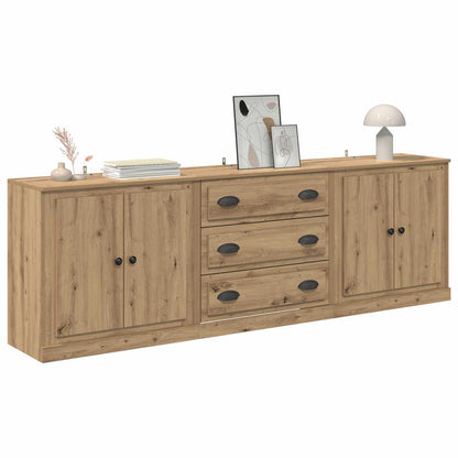 Sideboards 3 pcs Artisan-Eiche 70 x 35,5 x 67,5 cm