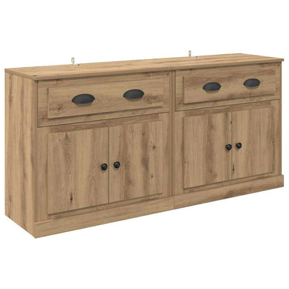 vidaXL Sideboards 2 pcs Artisan-Eiche 70 x 35,5 x 67,5 cm