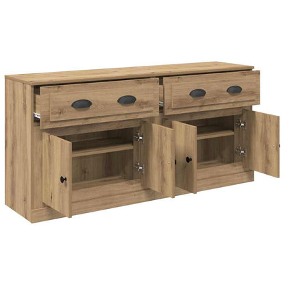 vidaXL Sideboards 2 pcs Artisan-Eiche 70 x 35,5 x 67,5 cm