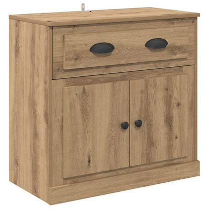vidaXL Sideboards 2 pcs Artisan-Eiche 70 x 35,5 x 67,5 cm