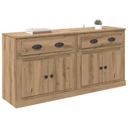 vidaXL Sideboards 2 pcs Artisan-Eiche 70 x 35,5 x 67,5 cm
