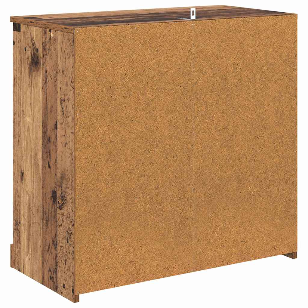 vidaXL Sideboards 2 pcs Altholz 70 x 35,5 x 67,5 cm Holzwerkstoff