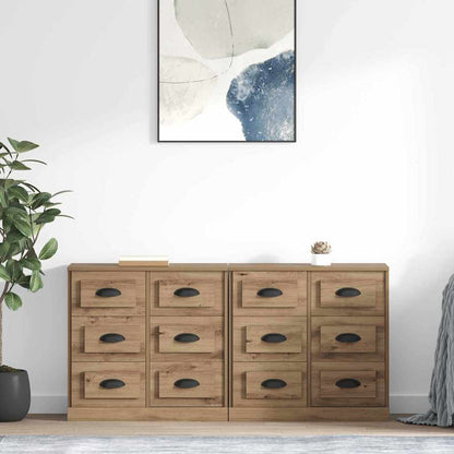 Sideboards 2 pcs Artisan-Eiche 70 x 35,5 x 67,5 cm