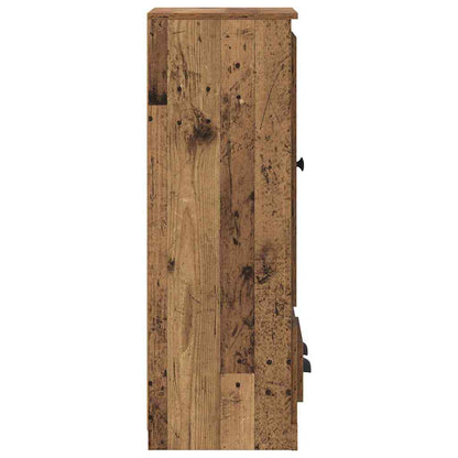 vidaXL Highboard mit Schubladen 3 pcs Altholz Holzwerkstoff