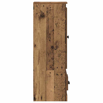 vidaXL Highboard mit Schubladen 3 pcs Altholz Holzwerkstoff