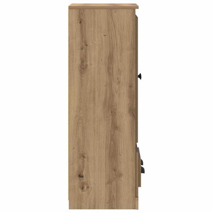 vidaXL Bahut à tiroirs 3 pcs Chêne Artisan Bois d'ingénierie