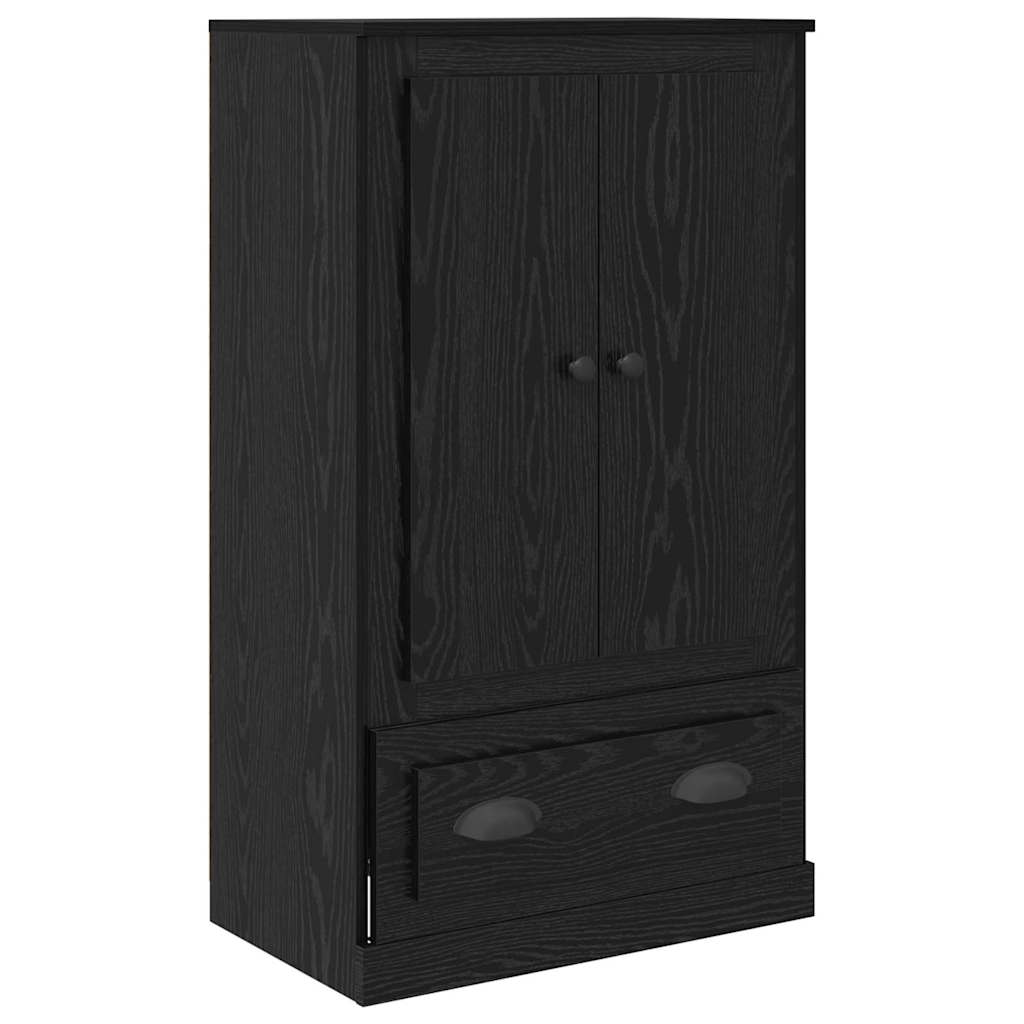vidaXL Highboard 3 pcs Schwarz Eichen-Optik Holzwerkstoff