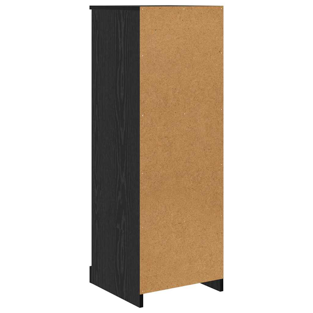 vidaXL Highboard 3 pcs Schwarz Eichen-Optik Holzwerkstoff