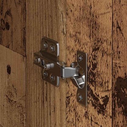 vidaXL Wandschränke 2 pcs Altholz 69,5 x 34 x 90 cm Holzwerkstoff
