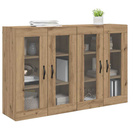 vidaXL Wandschränke 2 pcs Artisan-Eiche 69,5 x 34 x 90 cm