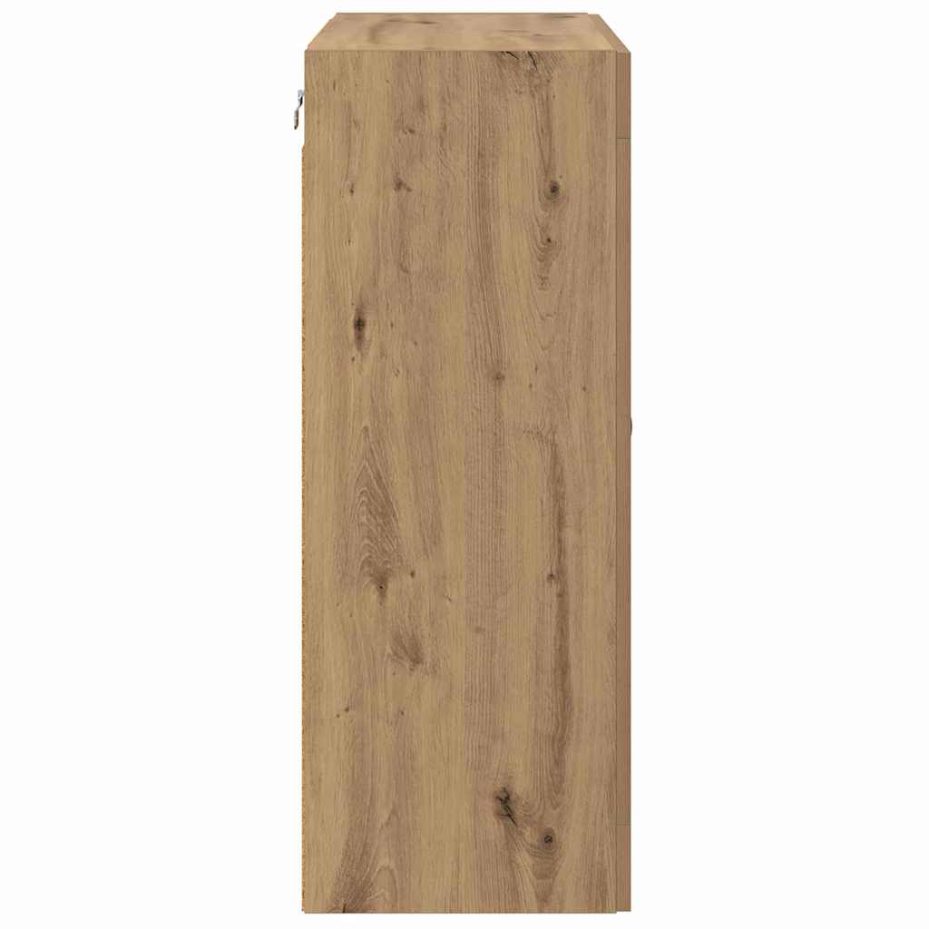 vidaXL Wandschränke 2 pcs Artisan-Eiche 69,5 x 34 x 90 cm