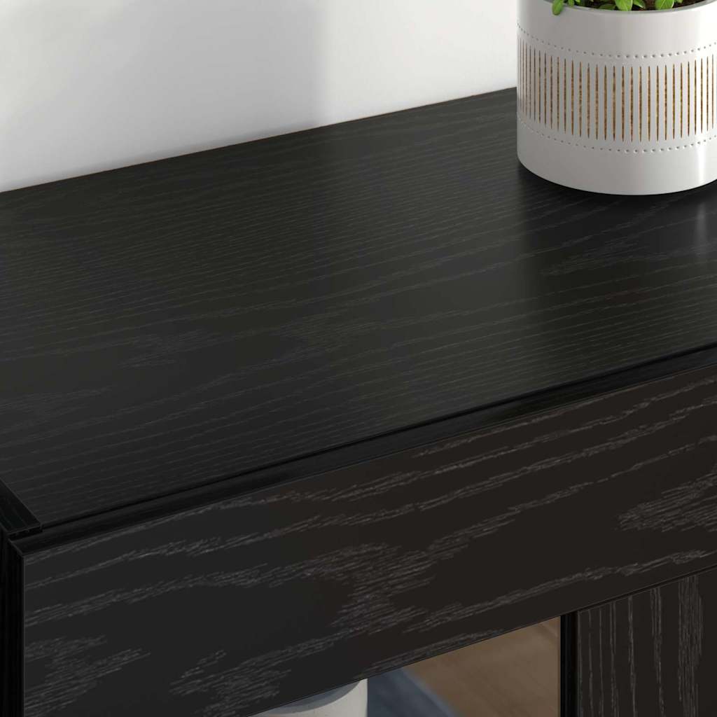 vidaXL Armoires murales 2 pcs Noir aspect chêne 69,5 x 34 x 90 cm