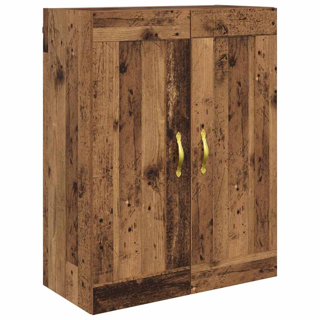 vidaXL Wandmontierter Schrank 2 pcs Altholz 69,5 x 34 x 90 cm