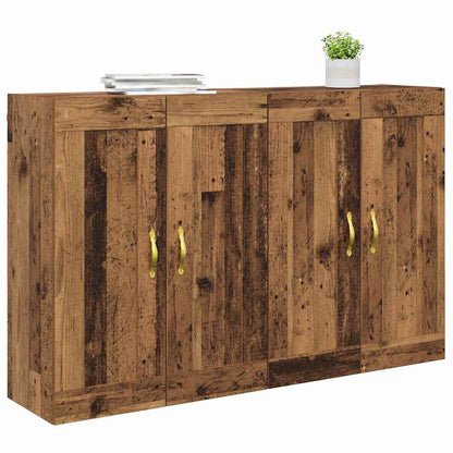vidaXL Wandmontierter Schrank 2 pcs Altholz 69,5 x 34 x 90 cm