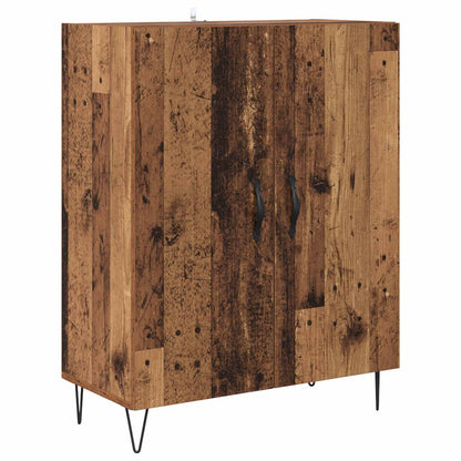 vidaXL Highboard en bois de récupération 69,5 x 34 x 180 cm Aggloméré