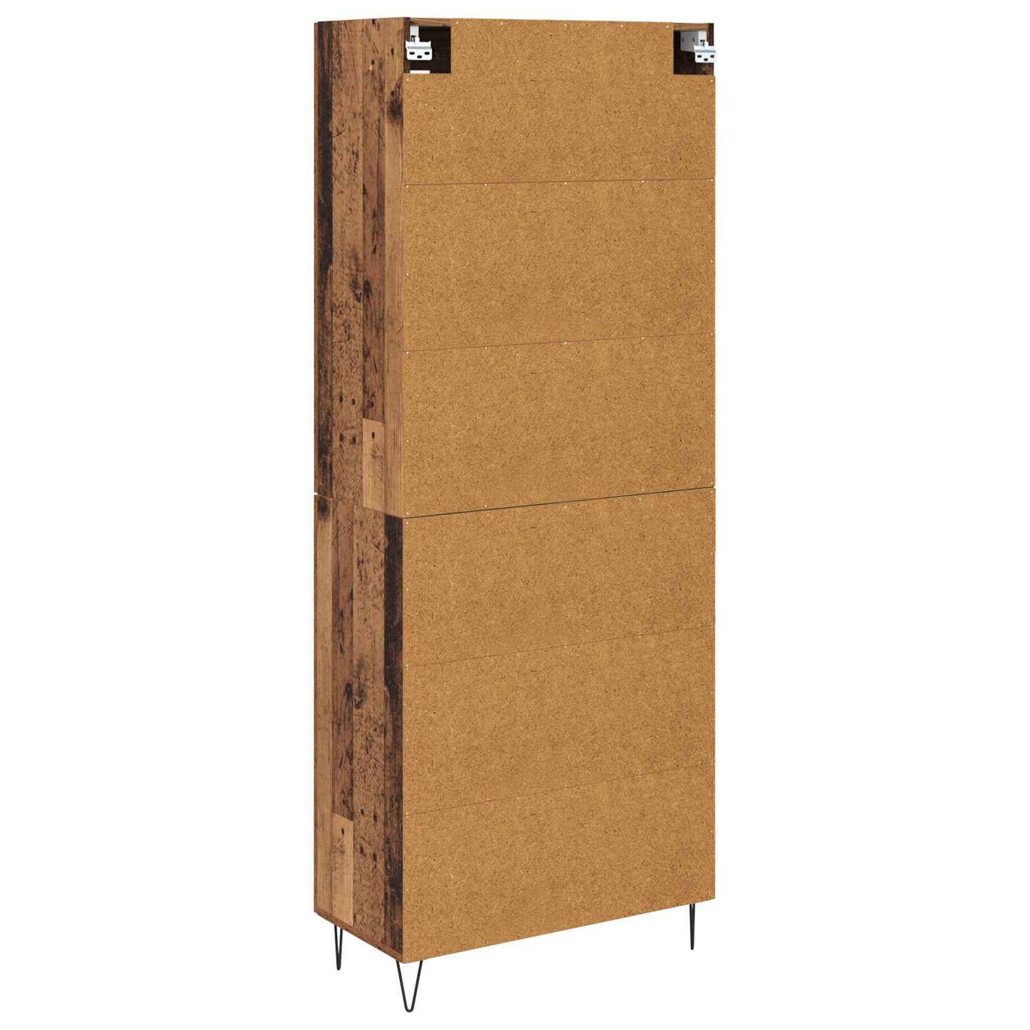 vidaXL Highboard en bois de récupération 69,5 x 34 x 180 cm Aggloméré