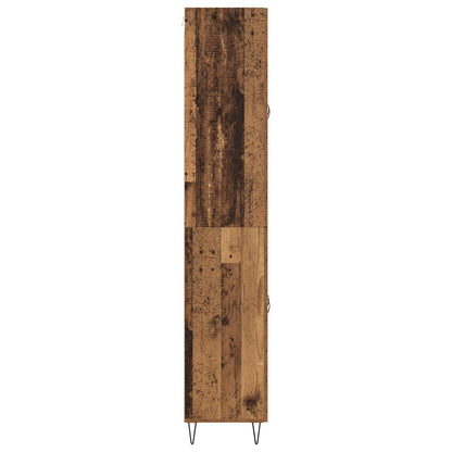 vidaXL Highboard en bois de récupération 69,5 x 34 x 180 cm Aggloméré