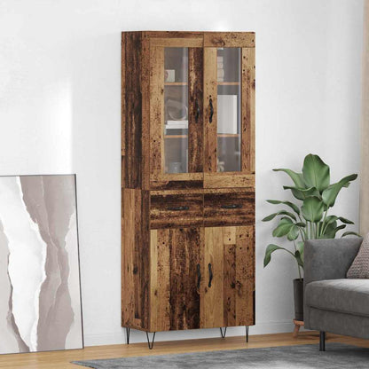 vidaXL Highboard Altholz 69,5 x 34 x 90 cm Holzwerkstoff