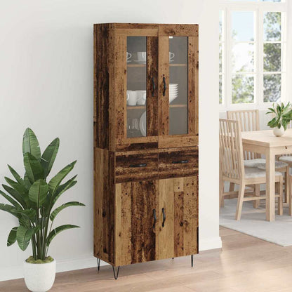 vidaXL Highboard Altholz 69,5 x 34 x 90 cm Holzwerkstoff
