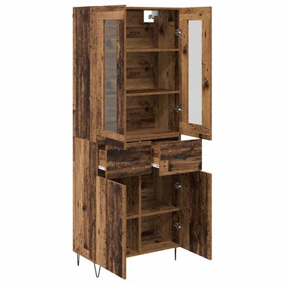vidaXL Highboard Altholz 69,5 x 34 x 90 cm Holzwerkstoff