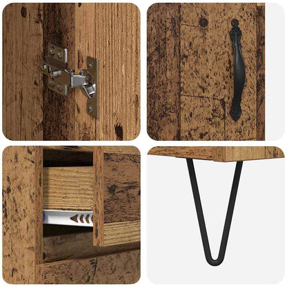 vidaXL Highboard Altholz 69,5 x 34 x 90 cm Holzwerkstoff