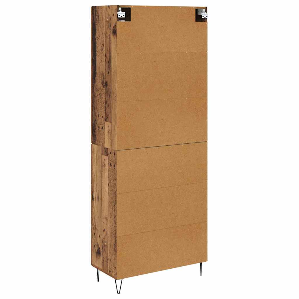 Highboard Altholz 69,5 x 34 x 90 cm Holzwerkstoff