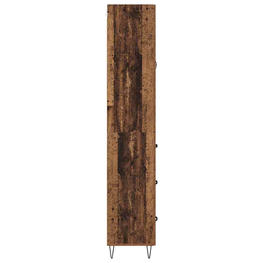 Highboard Altholz 69,5 x 34 x 90 cm Holzwerkstoff