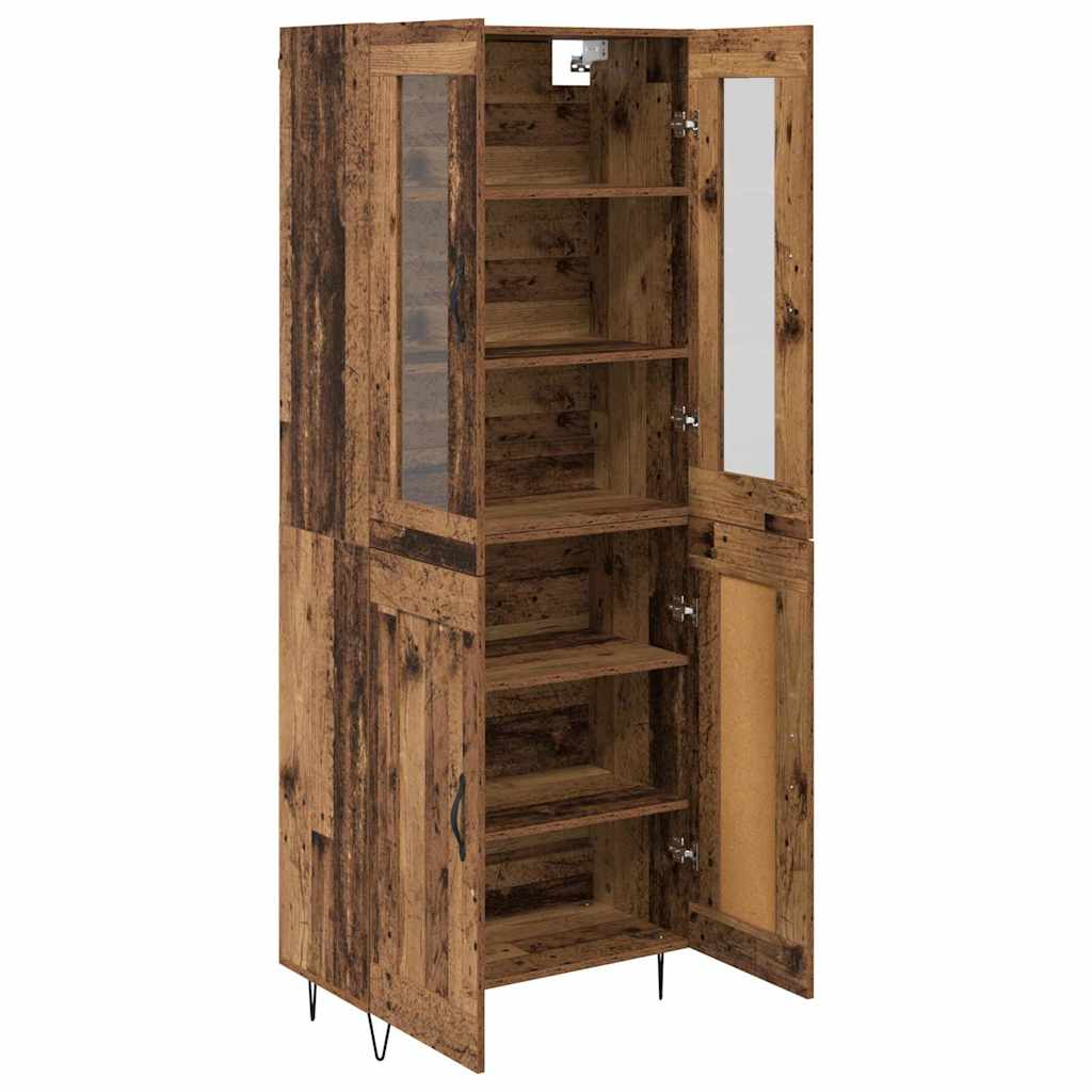 Highboard Altholz 69,5 x 34 x 90 cm Holzwerkstoff