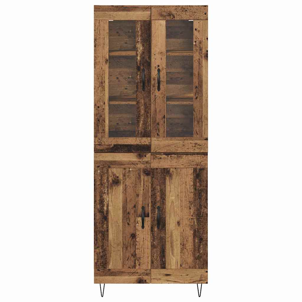 Highboard Altholz 69,5 x 34 x 90 cm Holzwerkstoff