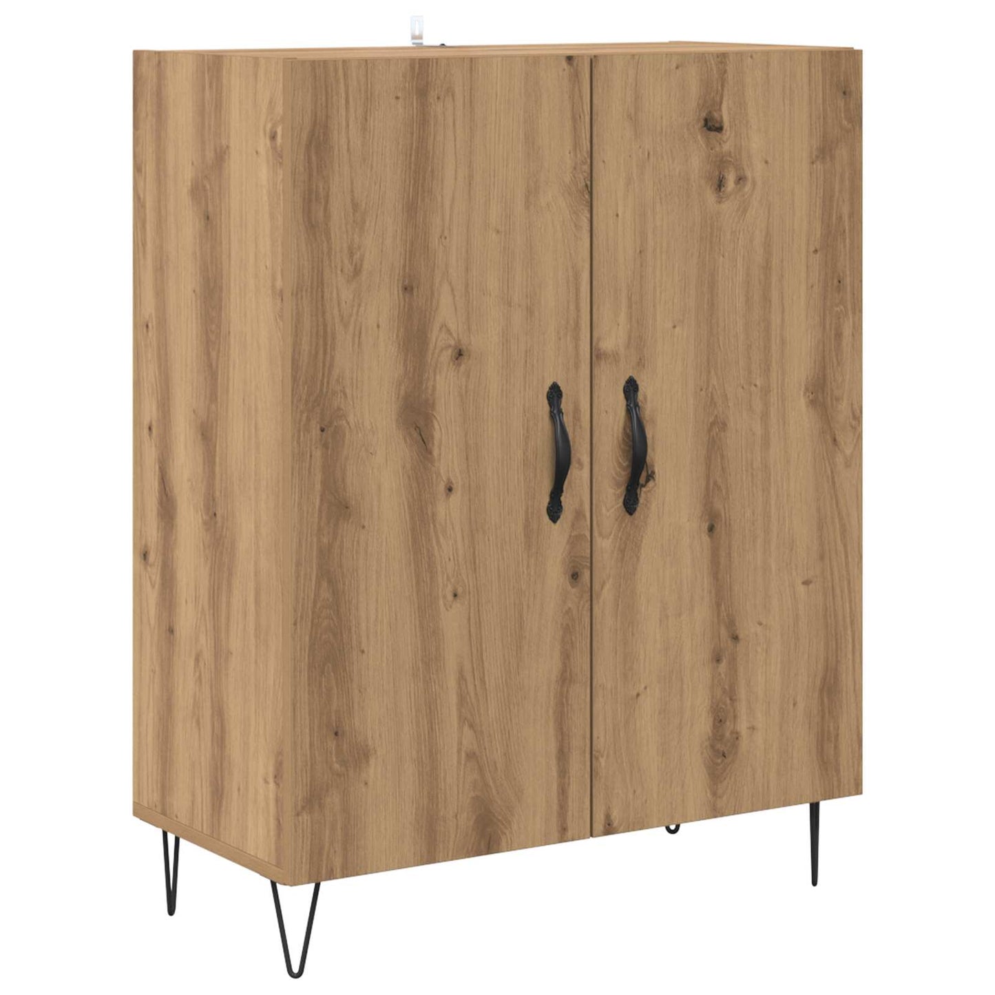 vidaXL Buffet haut chêne artisan 69,5 x 34 x 180 cm bois d'ingénierie