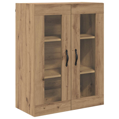 vidaXL Buffet haut chêne artisan 69,5 x 34 x 180 cm bois d'ingénierie