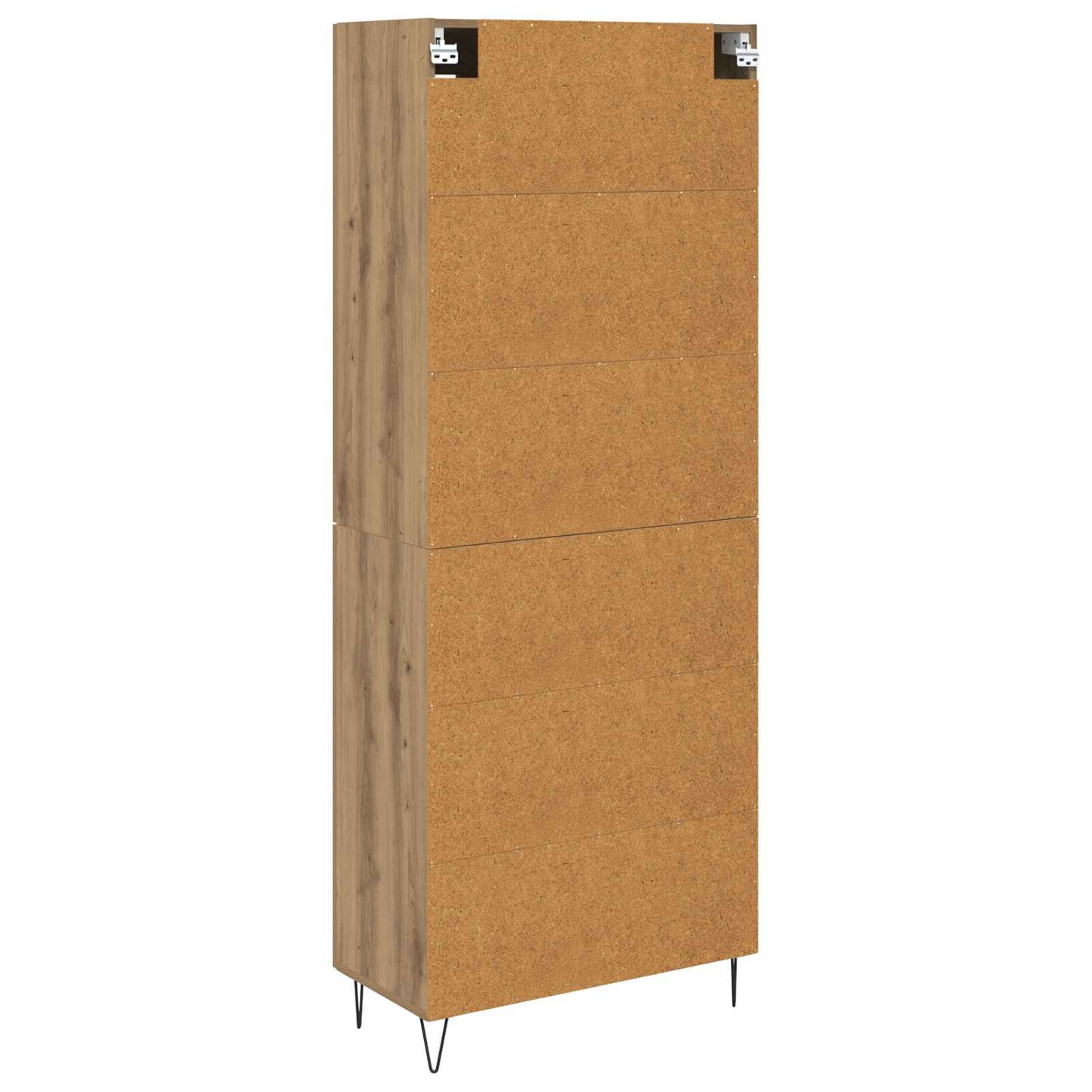 vidaXL Buffet haut chêne artisan 69,5 x 34 x 180 cm bois d'ingénierie