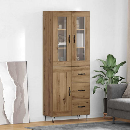 Highboard Artisan-Eiche 69,5 x 34 x 90 cm Holzwerkstoff