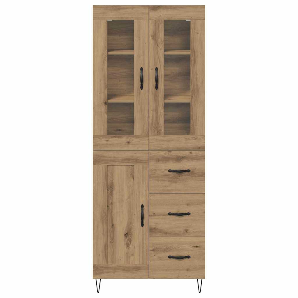 Highboard Artisan-Eiche 69,5 x 34 x 90 cm Holzwerkstoff