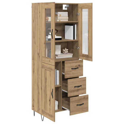 Highboard Artisan-Eiche 69,5 x 34 x 90 cm Holzwerkstoff