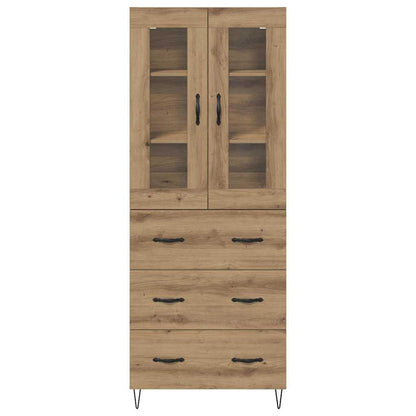 vidaXL Highboard Artisan-Eiche 69,5 x 34 x 90 cm Holzwerkstoff