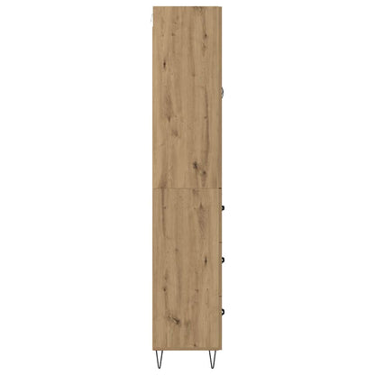 vidaXL Highboard Artisan-Eiche 69,5 x 34 x 90 cm Holzwerkstoff
