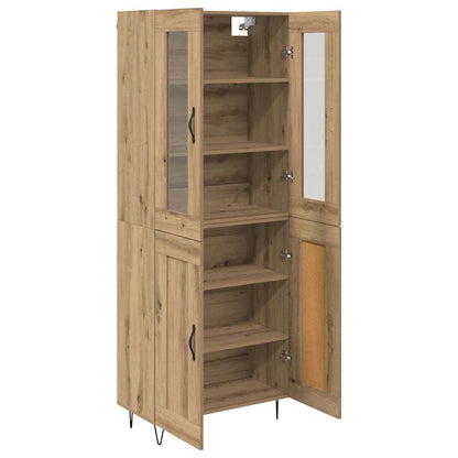 vidaXL Highboard Artisan-Eiche 69,5 x 34 x 90 cm Holzwerkstoff