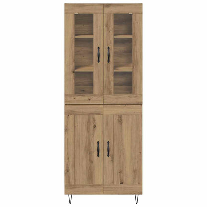 vidaXL Highboard Artisan-Eiche 69,5 x 34 x 90 cm Holzwerkstoff